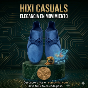 Hixi Casual "Azure Suede" – Elegancia en Movimiento